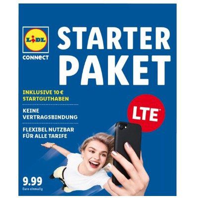 LIDL Connect: Connect Starter 10€) Paket für Prepaid (statt + Lidl 4,99€ Vodafone