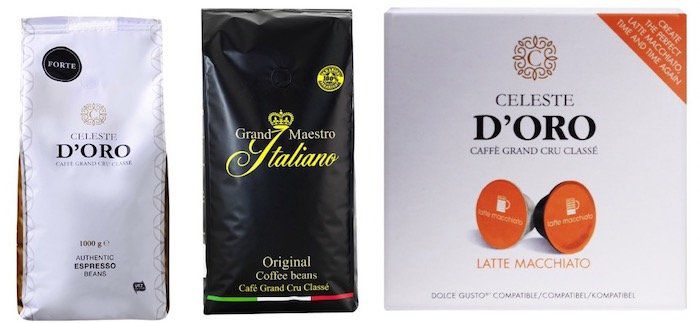 Kaffeevorteil: 10€ Rabatt auf Celeste d’Oro und Grand Maestro Italiano ab 50€ + keine VSK
