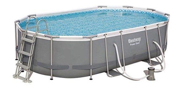 Bestway Power Steel Frame Pool mit stabilem Stahlrahmen inkl. Kartuschenfilter ab 331,99€ (statt 489€)