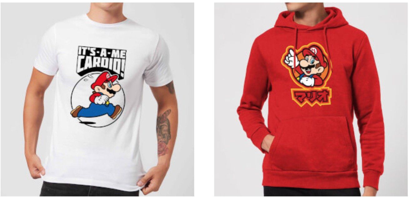 Super Mario Hoodie + T Shirt für 24,48€ (statt 47€)