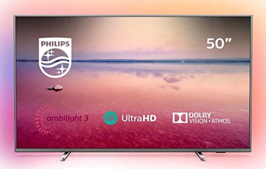 Philips 50PUS6754   50 Zoll UHD Fernseher mit 3 seitigem Ambilight für 395,10€ (statt 437€)