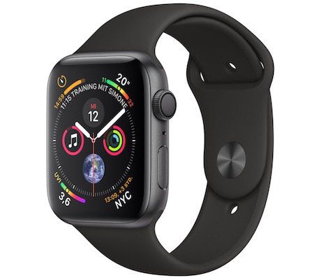 Apple Watch Series 4 GPS 44mm Space Grau ab 303€ (statt 399€)   wie neu