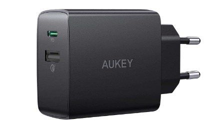 Aukey USB C Ladegerät mit Power Delivery 2.0 & Quick Charge 3.0 18W für 9,87€ (statt 21€)   Prime