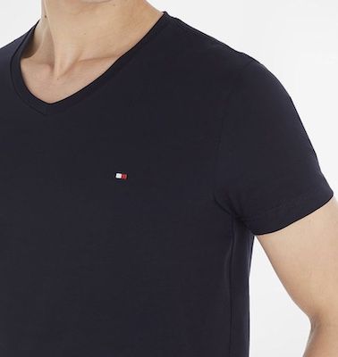 Tommy Hilfiger Herren Core Stretch T Shirt mit V Neck ab 19€ (statt 31€)