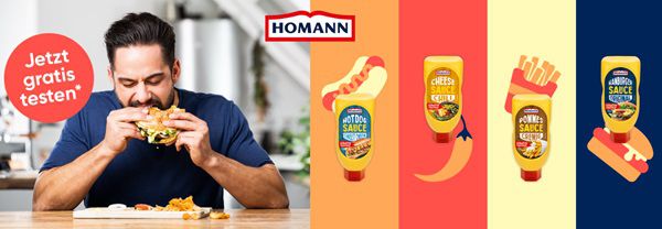 Geht noch! Homann Snack Saucen gratis ausprobieren