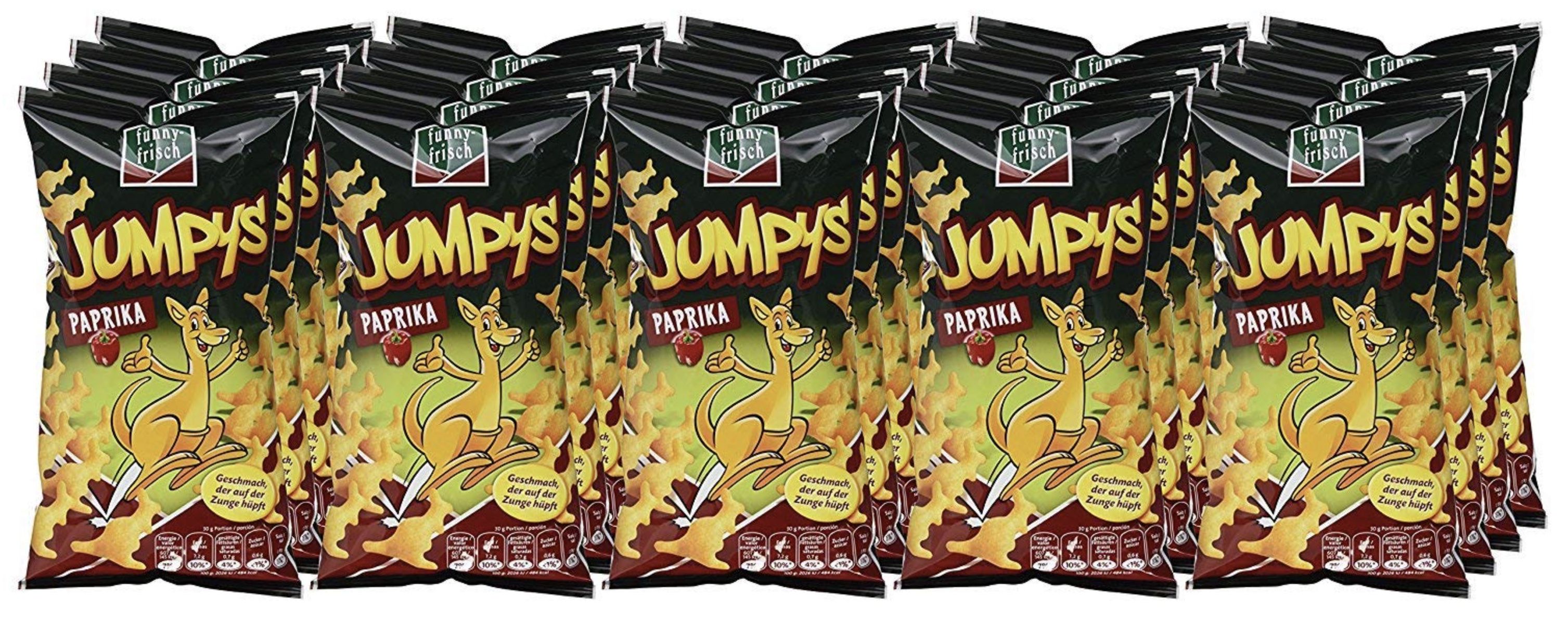 20er Pack funny frisch Jumpys Paprika je 75g ab 12,64€ (statt 28€)   Prime Sparabo