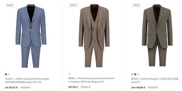 👔 engelhorn: Sakko und Anzug Sale   z.B. JOOP! Anzug 299,99€ (statt 389€)