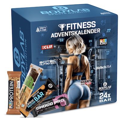 Bodylab24 Riegel Adventskalender für 27,50€ (statt 50€)