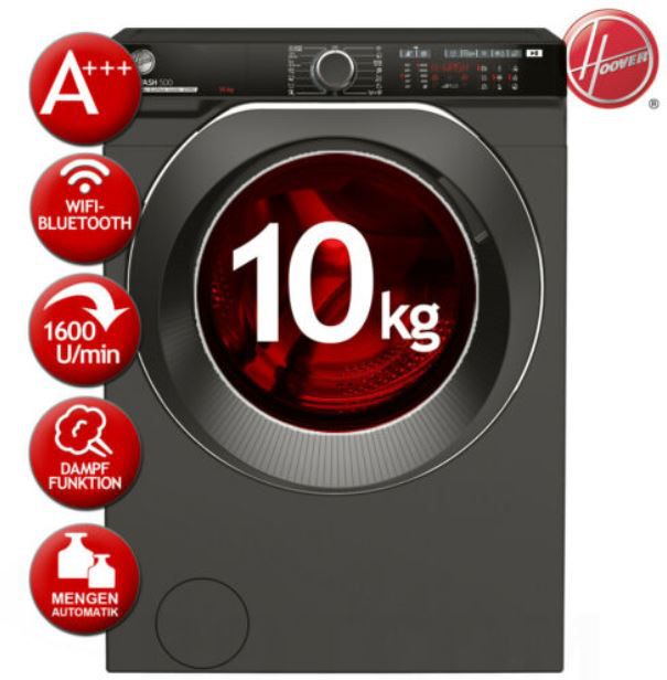 Hoover HWPDQ410AMBCR S Waschmaschine 10kg mit App u. Dampf für 359,91€ (statt 550€)