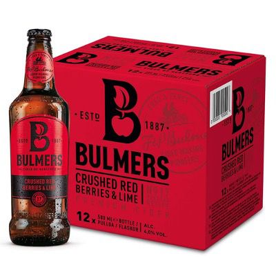 12x Bulmers Crushed Red Berries & Lime Cider (0,5L) für 20,89€ (statt 27€)