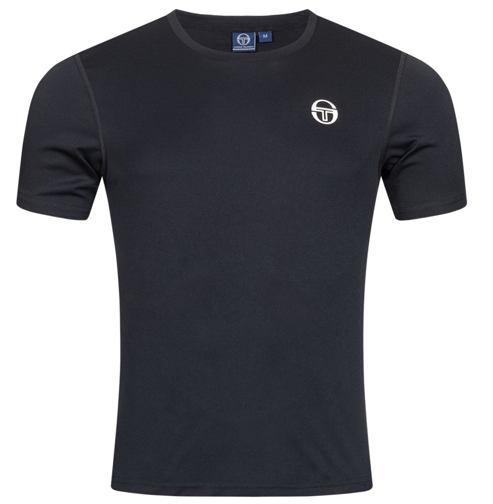 Sergio Tacchini Zitan Herren T Shirt in Schwarz für 9,50€ (statt 18€)   S, M, L