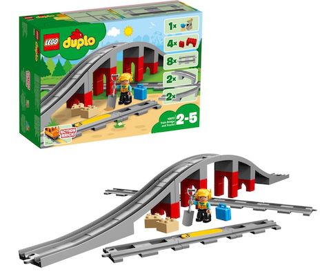 LEGO Duplo   Eisenbahnbrücke und Schienen (10872) für 16,99€ (statt 23€)
