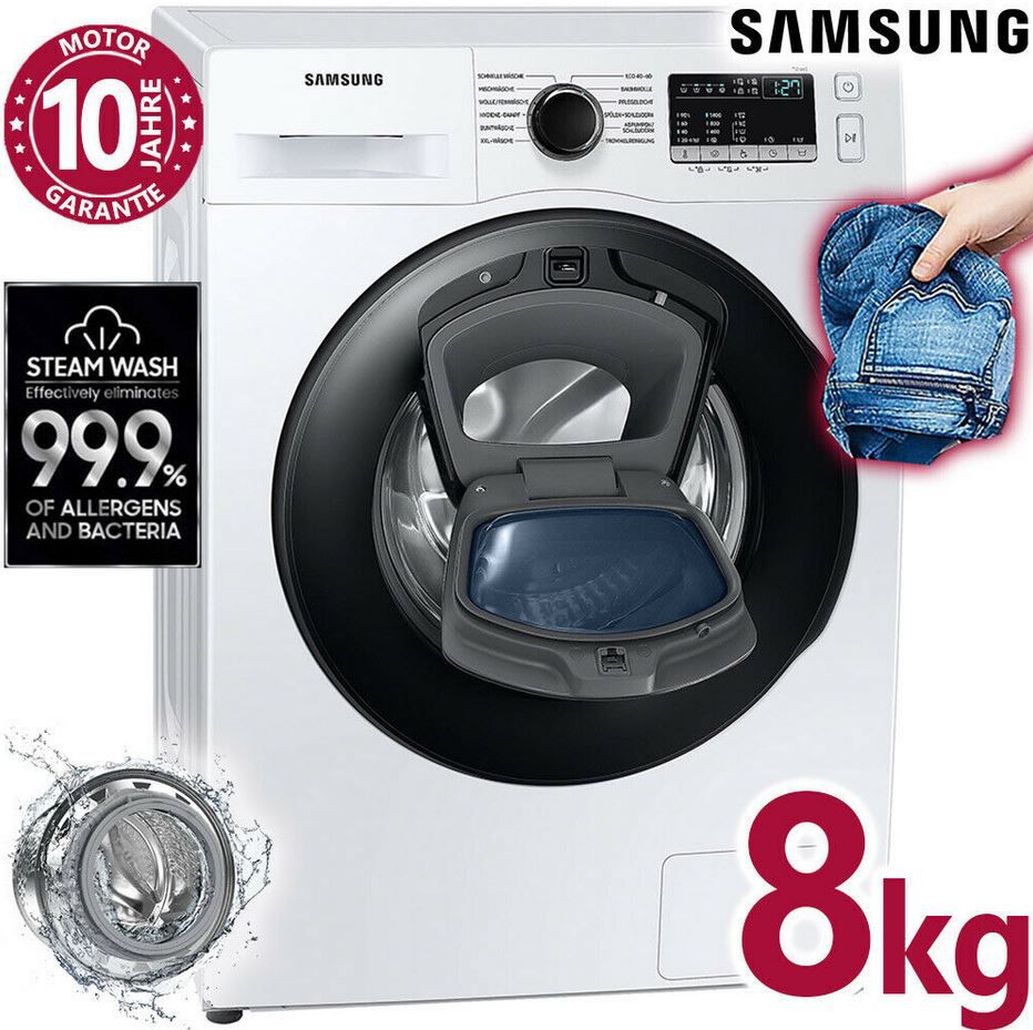 Samsung WW81T4543AE Steam Waschmaschine für 8kg max. 1.400Umin für 399,99€ (statt 499€)