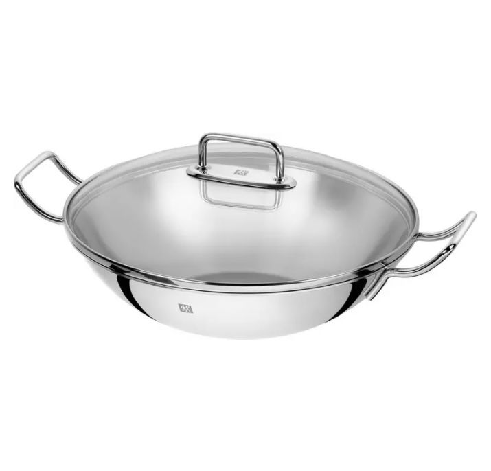 Zwilling Plus Wokpfanne 32 cm mit Glasdeckel für 52€ (statt 65€)