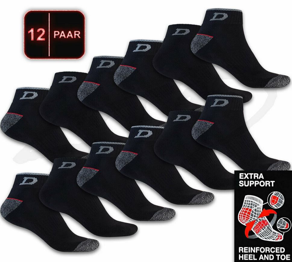 12 Paar Dickies Arbeits Sneaker Socken für 23,60€ (statt 29€)