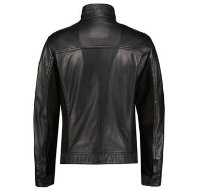 BOSS Joles Herren Lederjacke aus Glattleder in Schwarz für 257,72€ (statt 349€)