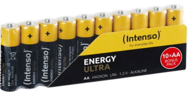 100er Pack Intenso Energy Ultra AA oder AAA Batterien für 18,99€ (statt 29€)