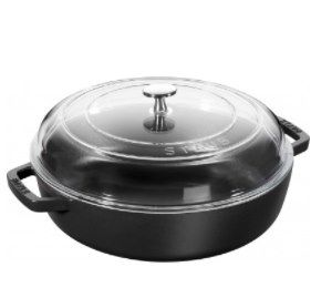 Staub Chistera Bräter aus Gusseisen mit Glasdeckel 28 cm für 111,75€ (statt 140€)