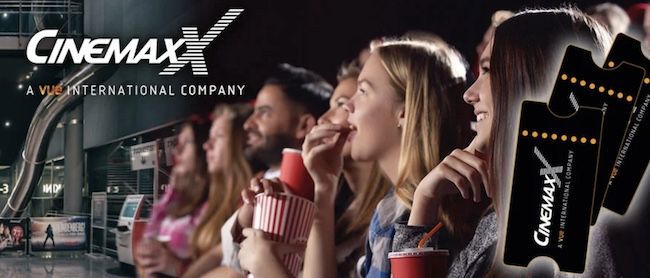 3x CinemaxX Kinogutschein für alle 2D Filme für nur 14,99€