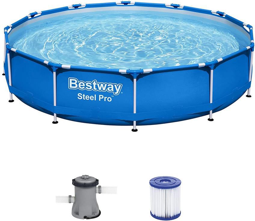 Bestway Steel Pro Frame Pool 366 x 84 cm für 55,94€ (statt 120€)