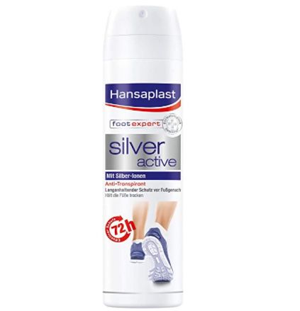 5x Hansaplast Silver Active Fußspray Antitranspirant mit 72h Schutz für 10€ (statt 14€)   Prime Sparabo