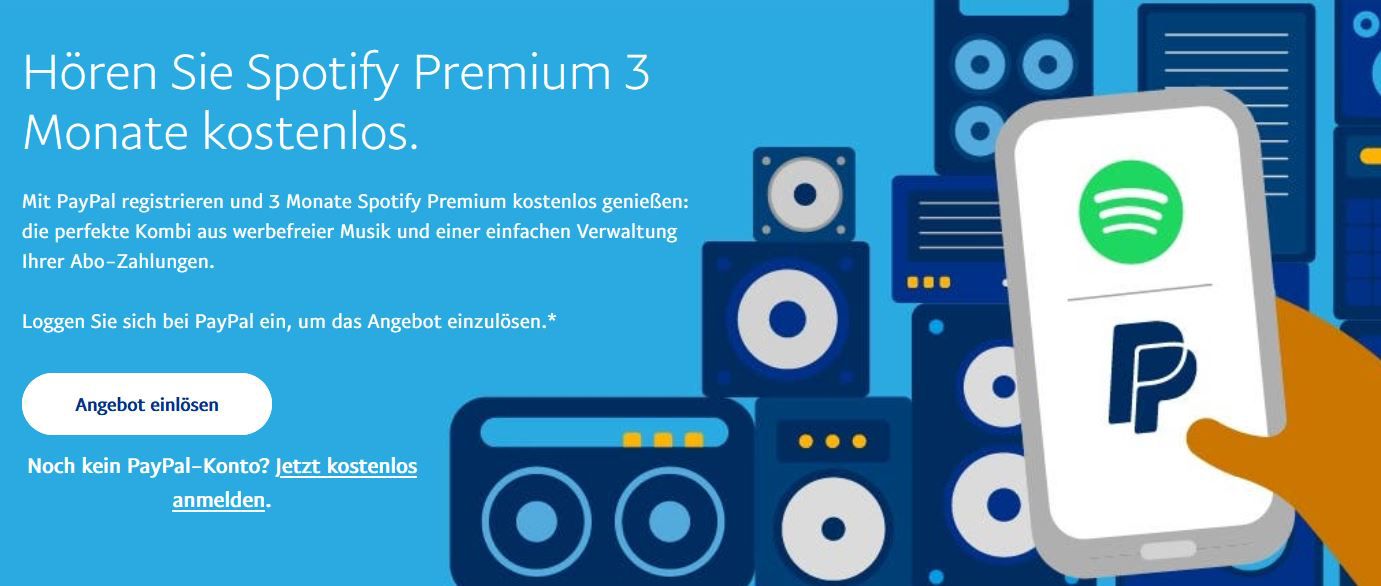 komplett testen 3 Angebot kostenlos Monate Premium Spotify
