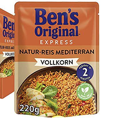 6x Ben’s Original Express-Reis Naturreis Mediterran Vollkorn ab 7,09€ (statt 14€)