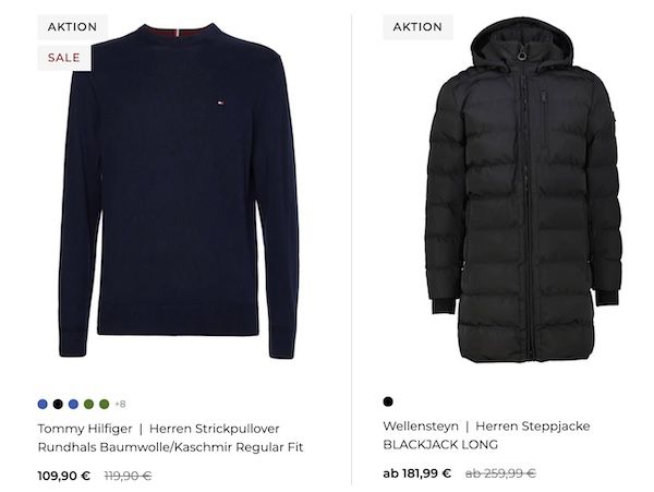 🧥 engelhorn Winter Sale + 30% Extra Rabatt   z.B. Wellensteyn, Hilfiger, BOSS, uvm.