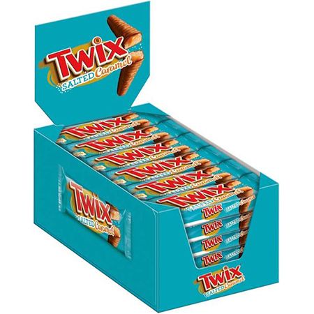 30er Pack Twix Salted Caramel Doppelriegel (30 x 46g) für 12€ (statt 20€)