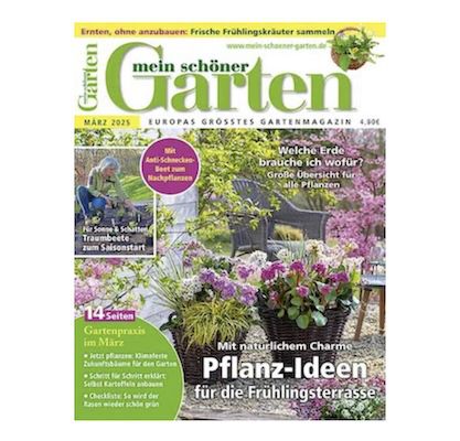 🏡 12 Ausgaben „Mein schöner Garten“ für 49€ + Prämie: 30€ Amazon Gutschein