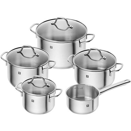 Zwilling „Flow“ Kochtopf-Set, 5-tlg. mit 4 Deckel für 99,99€ (statt 141€)