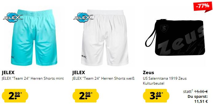 ⚽🏀 SportSpar Neuheiten im Sale ab 2,99€   z.B. DFB Deutschland Unisex Fan Shorts für 9,39€ (statt 25€)