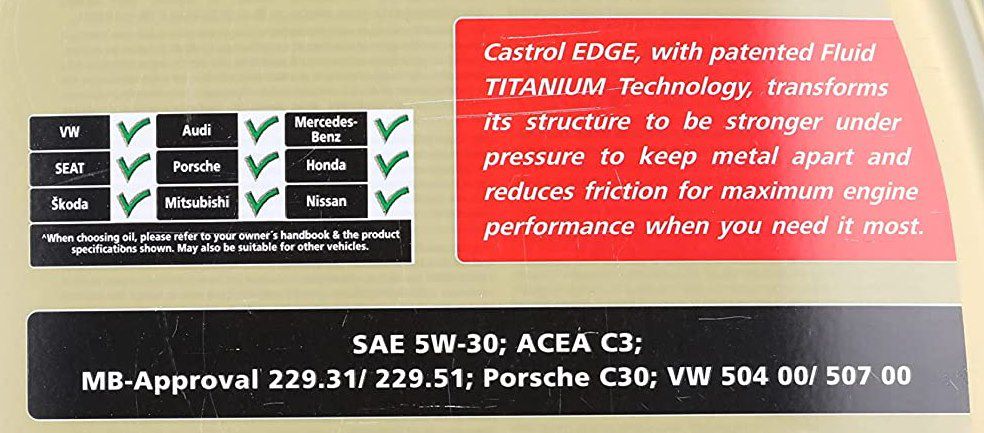 5 Liter Castrol EDGE Titanium LL 5W-30 für 44,97€ (statt 50€)