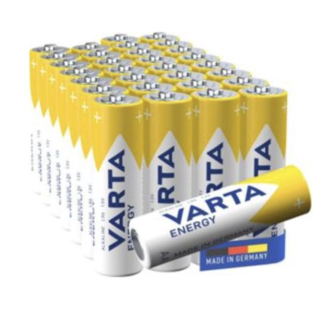 🔋 30er Pack: VARTA Energy AA Mignon LR6 Batterien für 6,66€ (statt 12€)