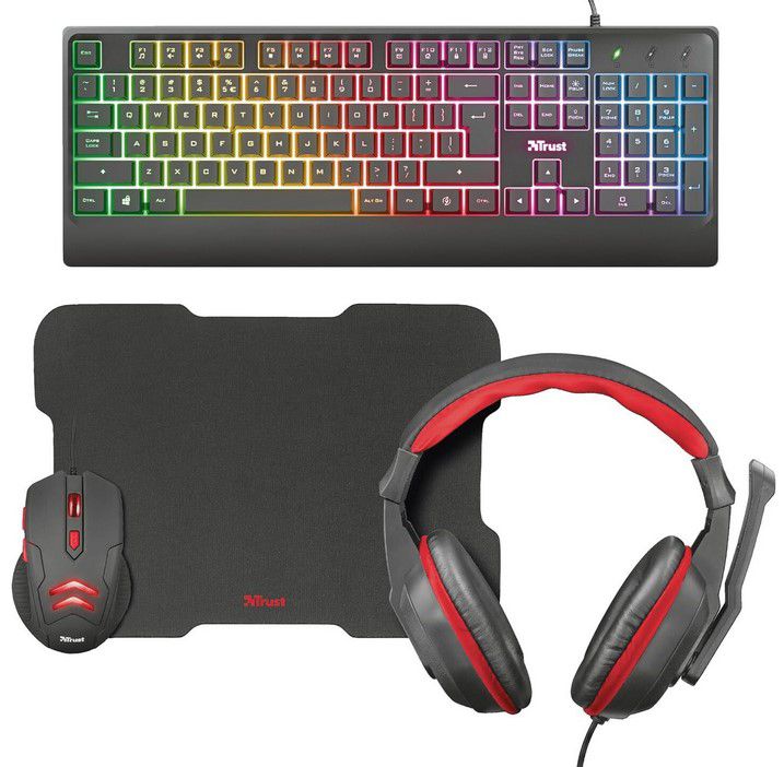 Trust Ziva 4 in 1 Gaming Bundle RGB für 14,99€ (statt 27€)