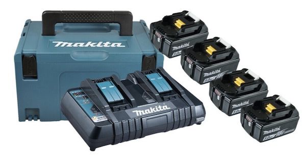 Makita Power Source Kit mit 4x 6,0 Ah Akku und Doppelladegerät für 360,84€ (statt 439€)