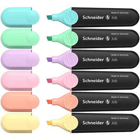 6x Schneider Job 150 Pastell Textmarker für 2,69€ (statt 8€)