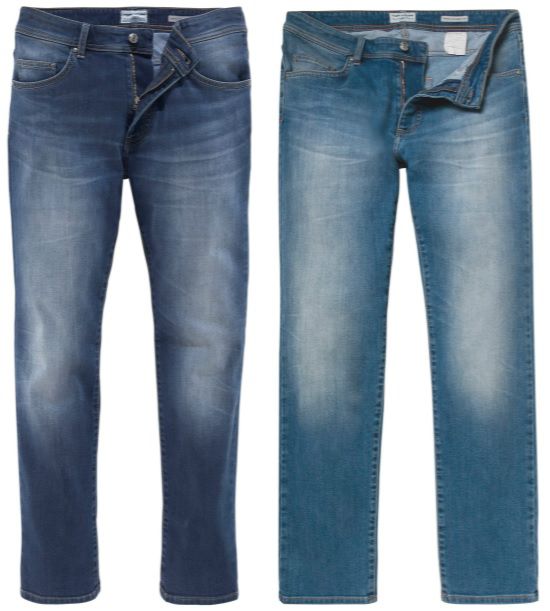 z.B Stretch Polo Tom Team in 5-Pocket-Jeans Tailor mit (statt ab 46€) Dark-Blue \