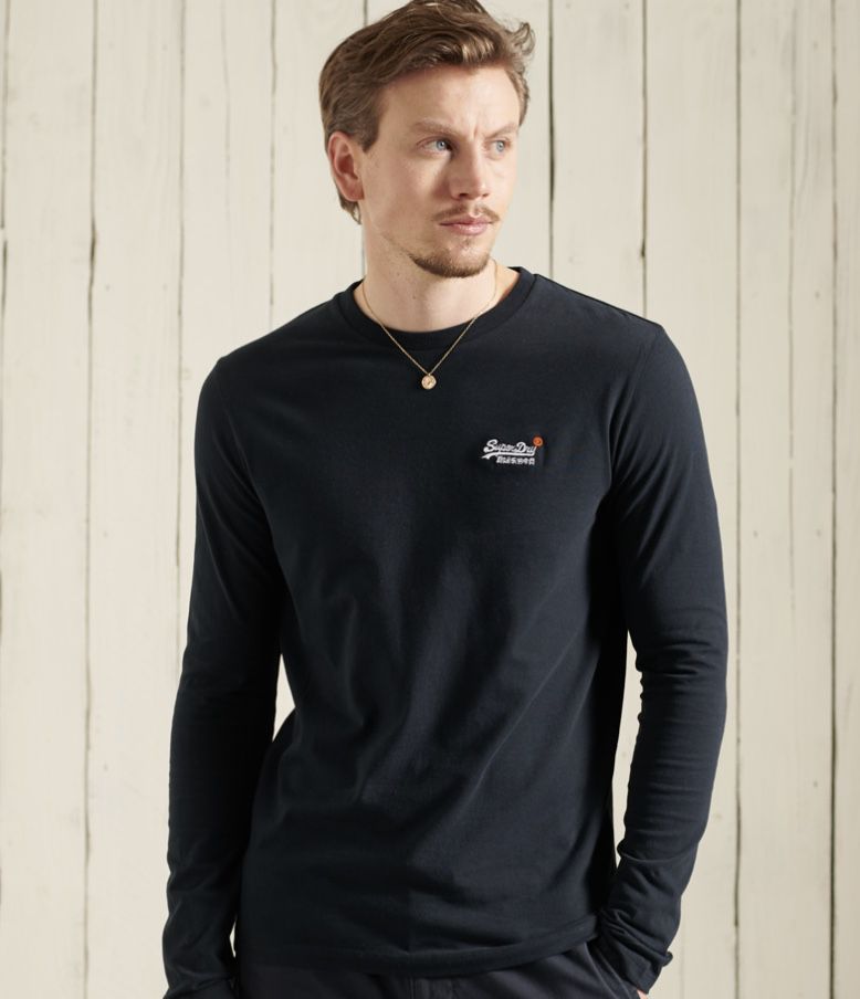 Superdry Herren Vintage Langarm-Shirt aus (statt für 12,76€ 23€) Bio-Baumwolle