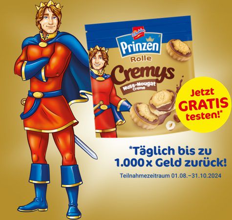 Geht noch! Prinzen Rolle Cremys Nuss Nougat kostenlos ausprobieren