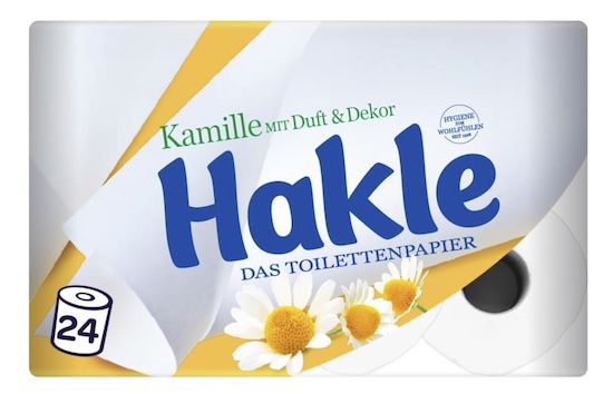 🧻 24x Hakle Toilettenpapier mit Kamillenduft 3 lagig ab 9,97€ (statt 13€)