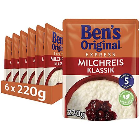 6x Ben’s Original Express Milchreis Klassik ab 8€ (statt 16€)