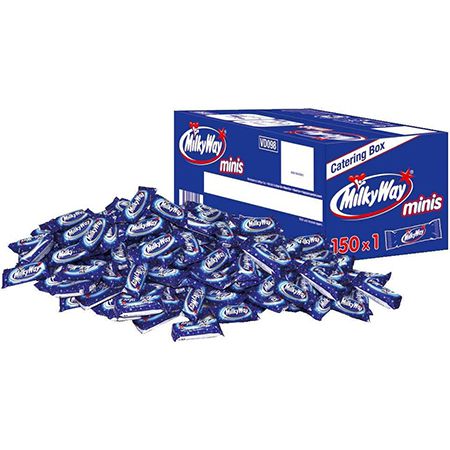 🍫2,3 Kg Milky Way Minis Schokoriegel 150 x 15.5g ab 23,66€ (statt 34€)