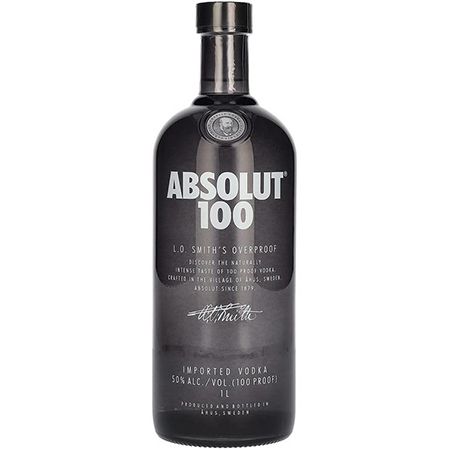 Absolut 100 Edel-Vodka mit 50% vol., 0,7 Liter für 17,57€ (statt 26€)