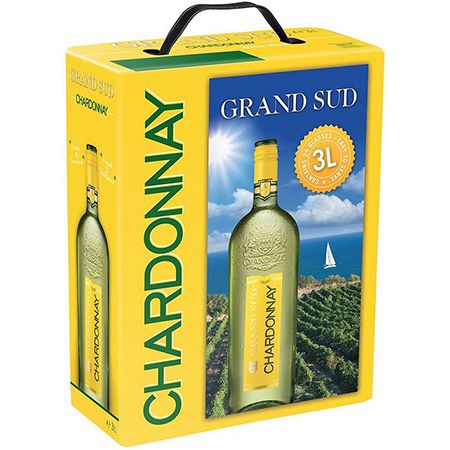 3 Liter Grand Sud Chardonnay, Trockener Weißwein ab 11,47€ (statt 19€)