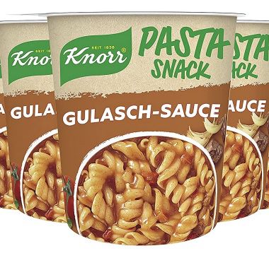 8x Knorr Pasta Snack Gulasch-Sauce (je 60g) Instant Nudeln ab 9,08€ (statt 12€)