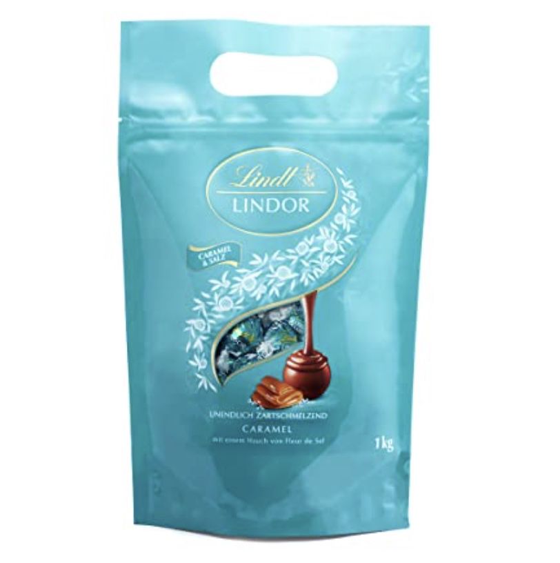 1kg Lindt LINDOR Salted Caramel (ca. 80 Kugeln) für 20,41€ (statt 31€)