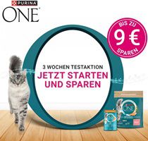 Wieder verfügbar! Gratis: Purina ONE® 3-Wochen-Testaktion