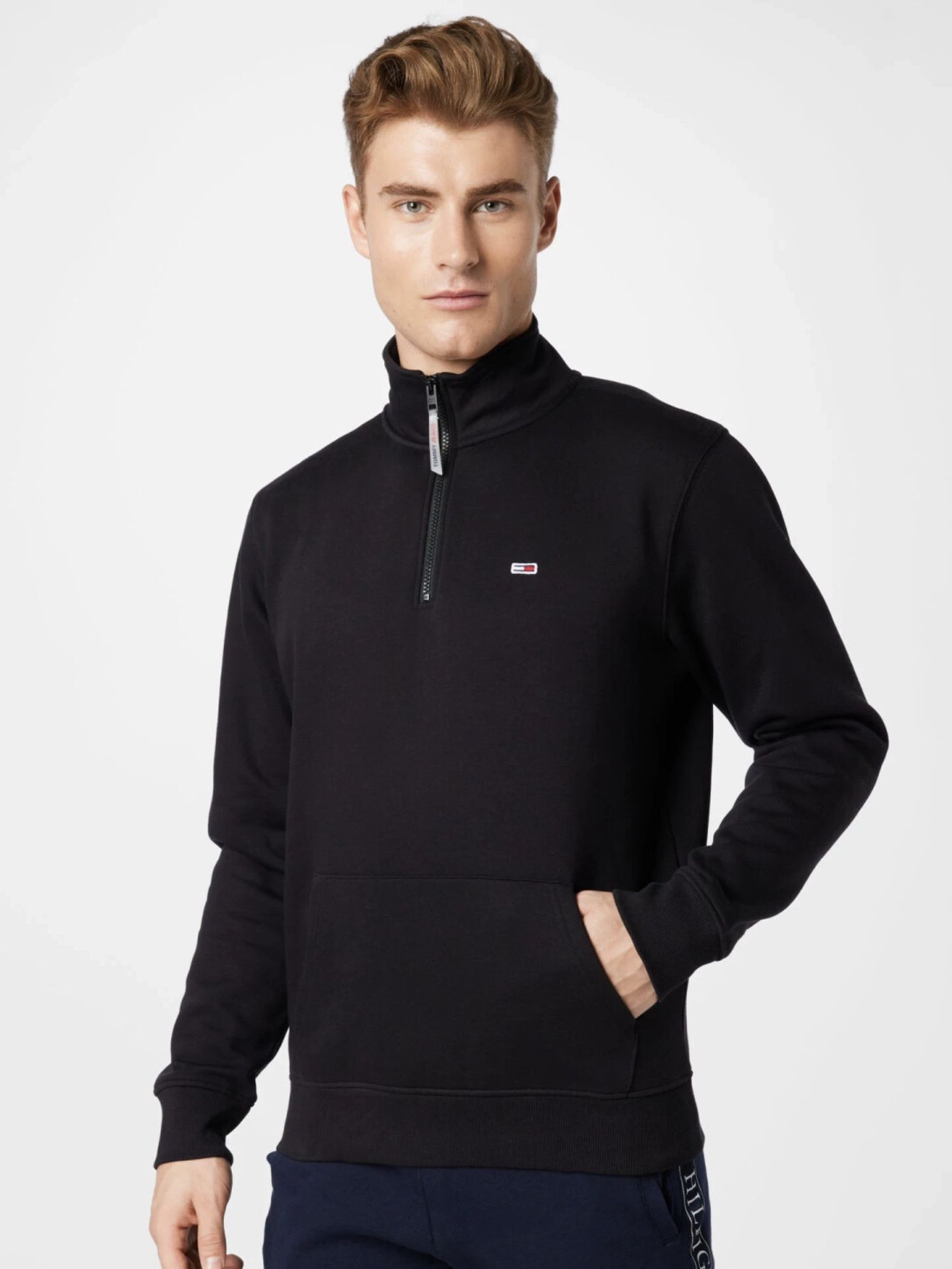 Tommy Hilfiger Mock Turtleneck Half Zip Sweatshirt für 52€ (statt 63€)