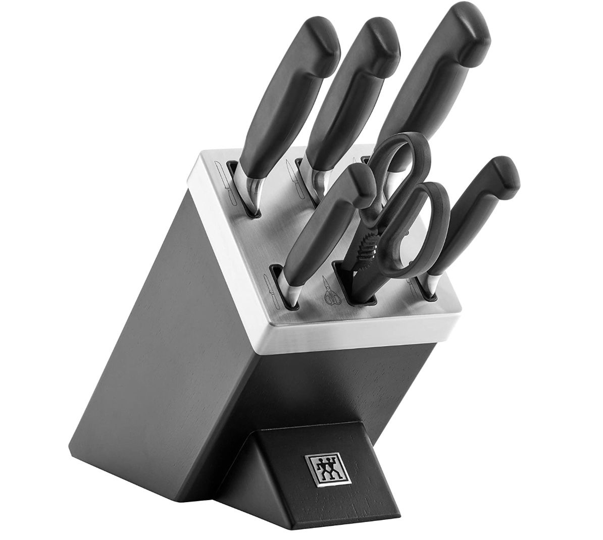 ZWILLING Selbstschärfender 7tlg. Messerblock in Schwarz für 173,72€ (statt 201€)